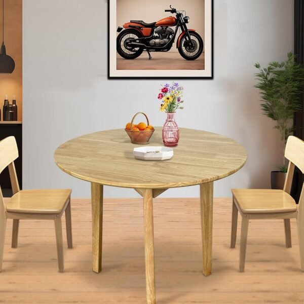 Round Solid Wood Dining Table